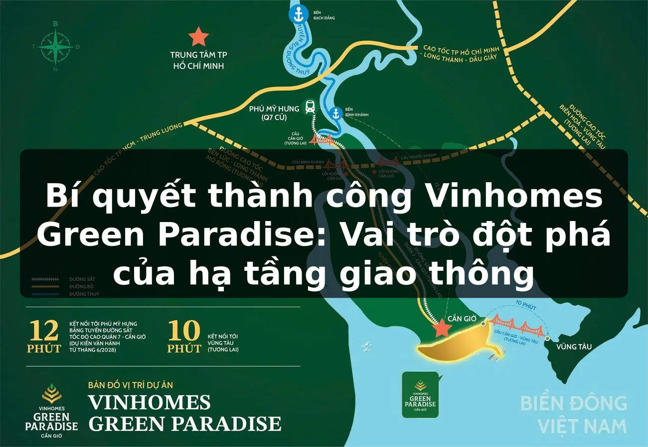 Bí quyết thành công Vinhomes Green Paradise: Vai trò đột phá của hạ tầng giao thông