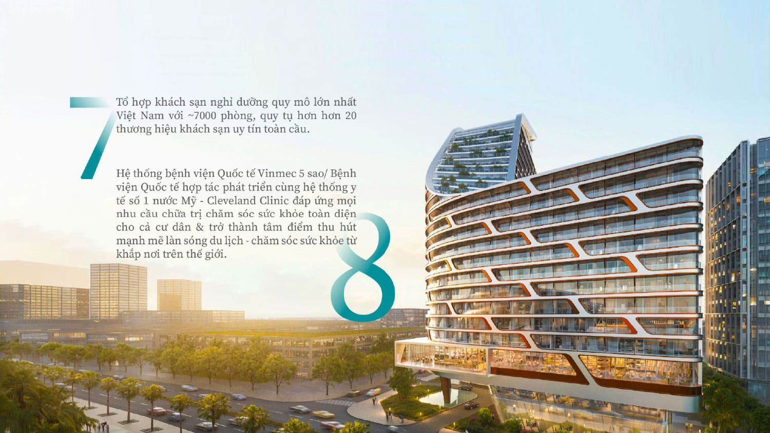 Vinhomes Cần Giờ nâng tầm chất lượng sống với hệ sinh thái chăm sóc sức khỏe toàn diện, từ bệnh viện 5 sao Vinmec đến tổ hợp khách sạn lớn nhất Việt Nam